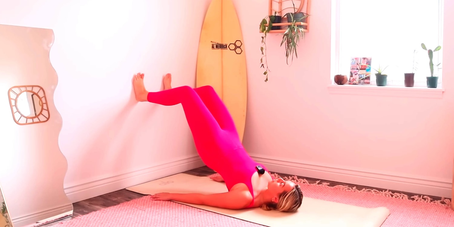 This 15-minutes wall Pilates routine will help you build strength while  protecting your joints