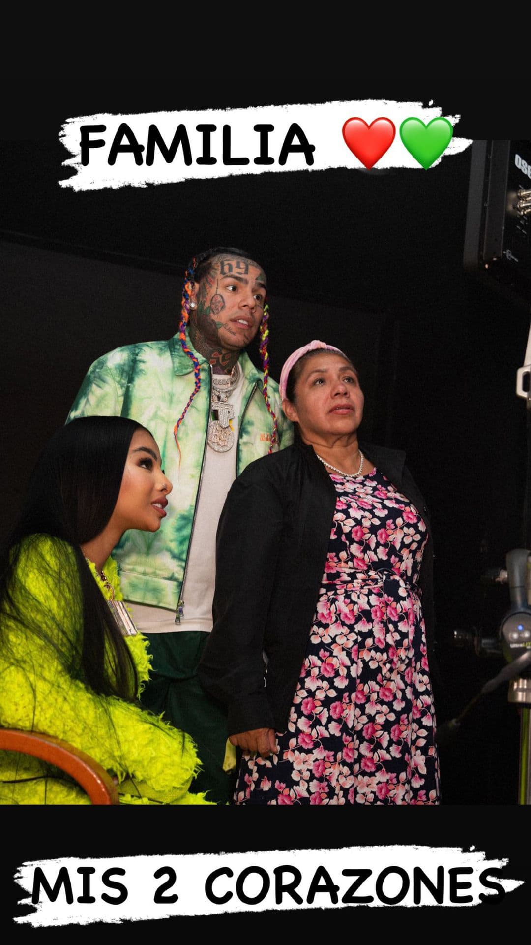 Tekashi69 alaba a Anuel y Yailin convive con su nueva suegra