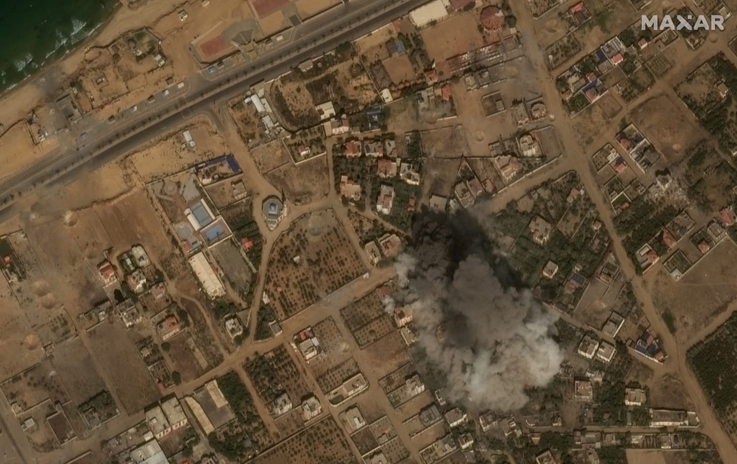 Satellite images show the devastation in Gaza after Israeli airstrikes