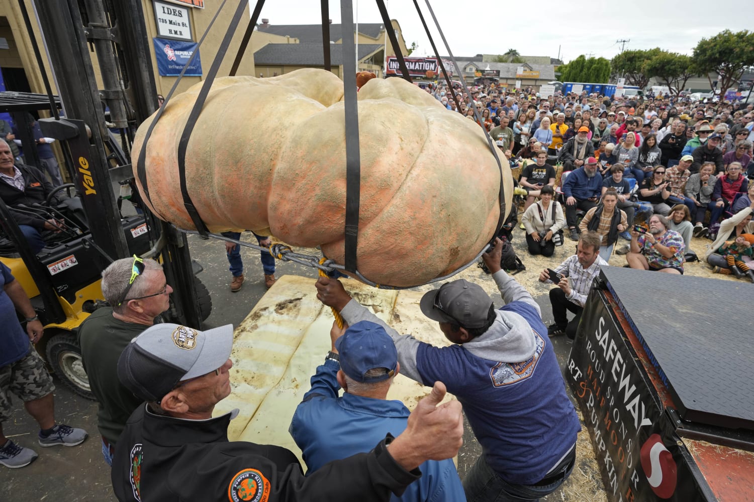 Pumpkin weighing 2,749 pounds wins contest and sets world record for biggest  gourd