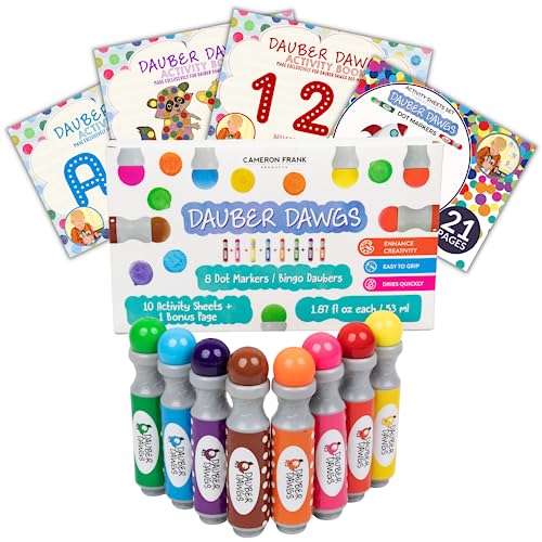 Shuttle Art Dot Markers, 30 Colors Washable for Toddlers with Free Activity  Book, Bingo Daubers Supplies for Kids Preschool Children, Non Toxic
