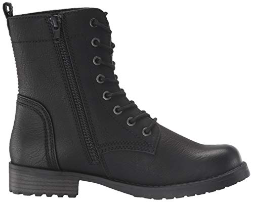   Essentials Women's Lace-Up Combat Boot, Black