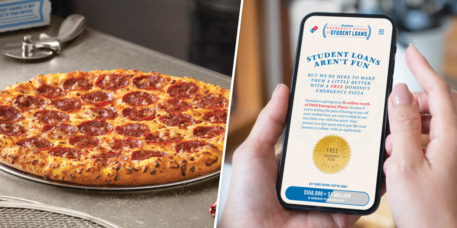 How to get a free pizza from Domino's if you have student loans