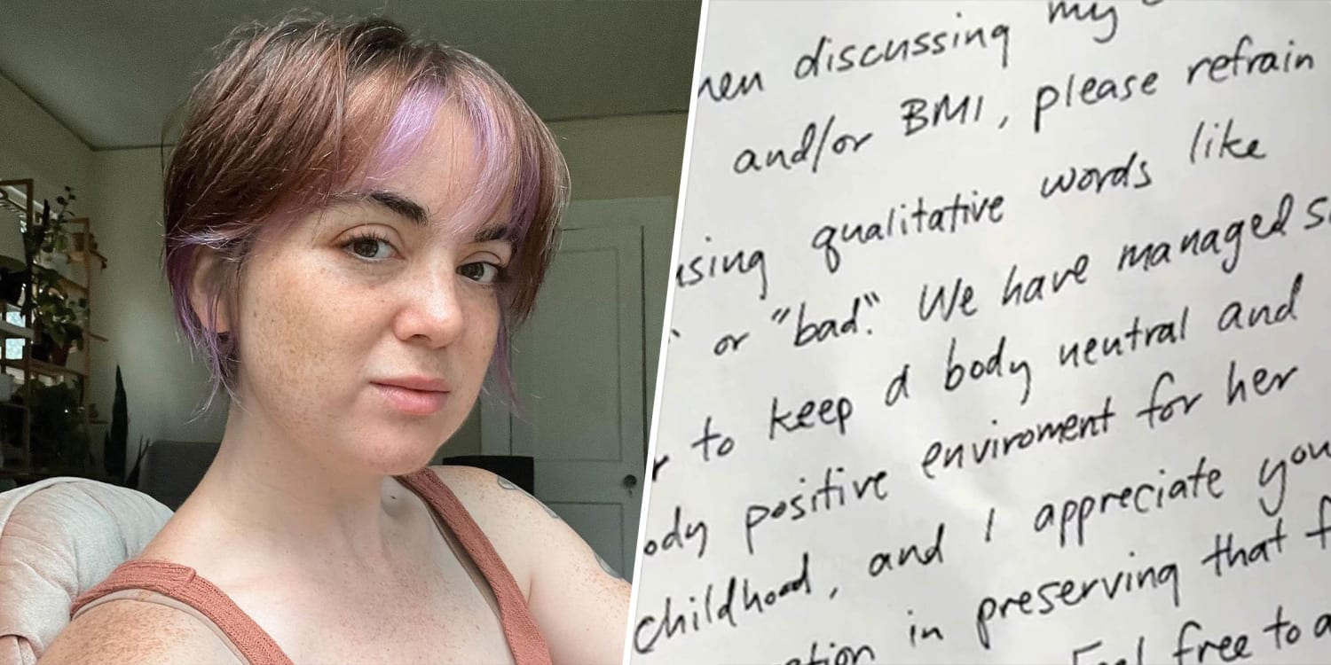 Mom slips this note to her child’s pediatrician to prevent body-shaming