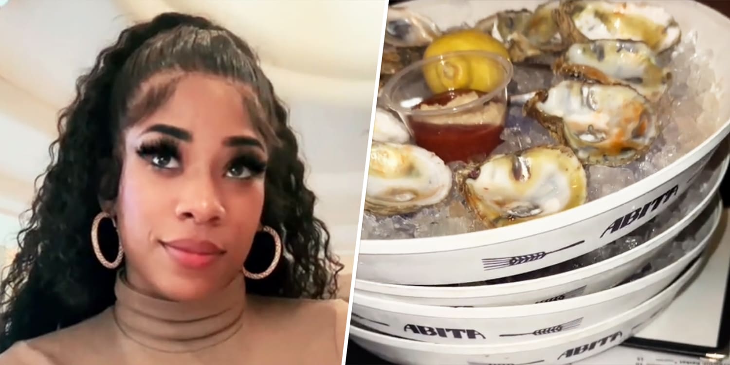 Woman says date dashed after she ate 48 oysters and more, sparking debate