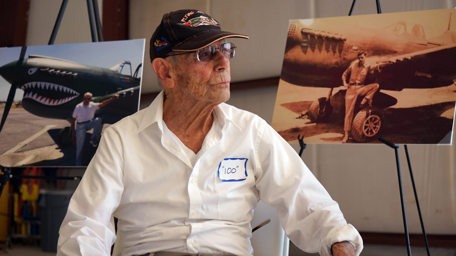 WHEN THE OLD MEETS THE NEW: WWII FIGHTER PILOT WHO FLEW THE