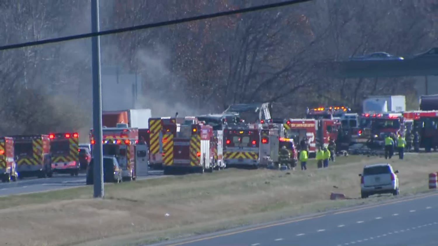 Bus Carrying Students Collides With Semitrailer, Leaving 3 Dead And 15 ...