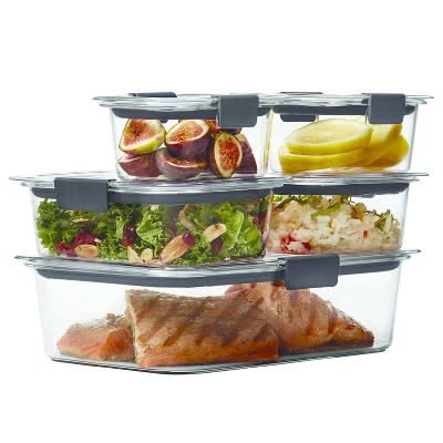 8 Cup Glass Food Storage Container Clear - Figmint™ : Target