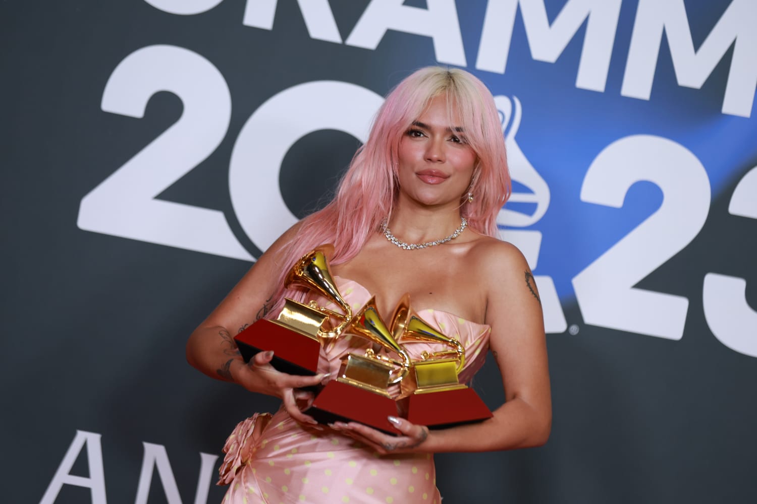 Karol G wins best album at Latin Grammys, with Bizarrap and