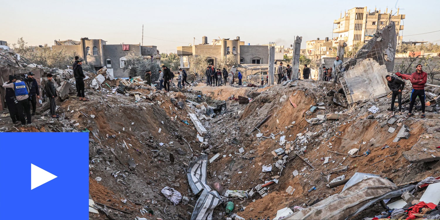 Rubble in Gaza