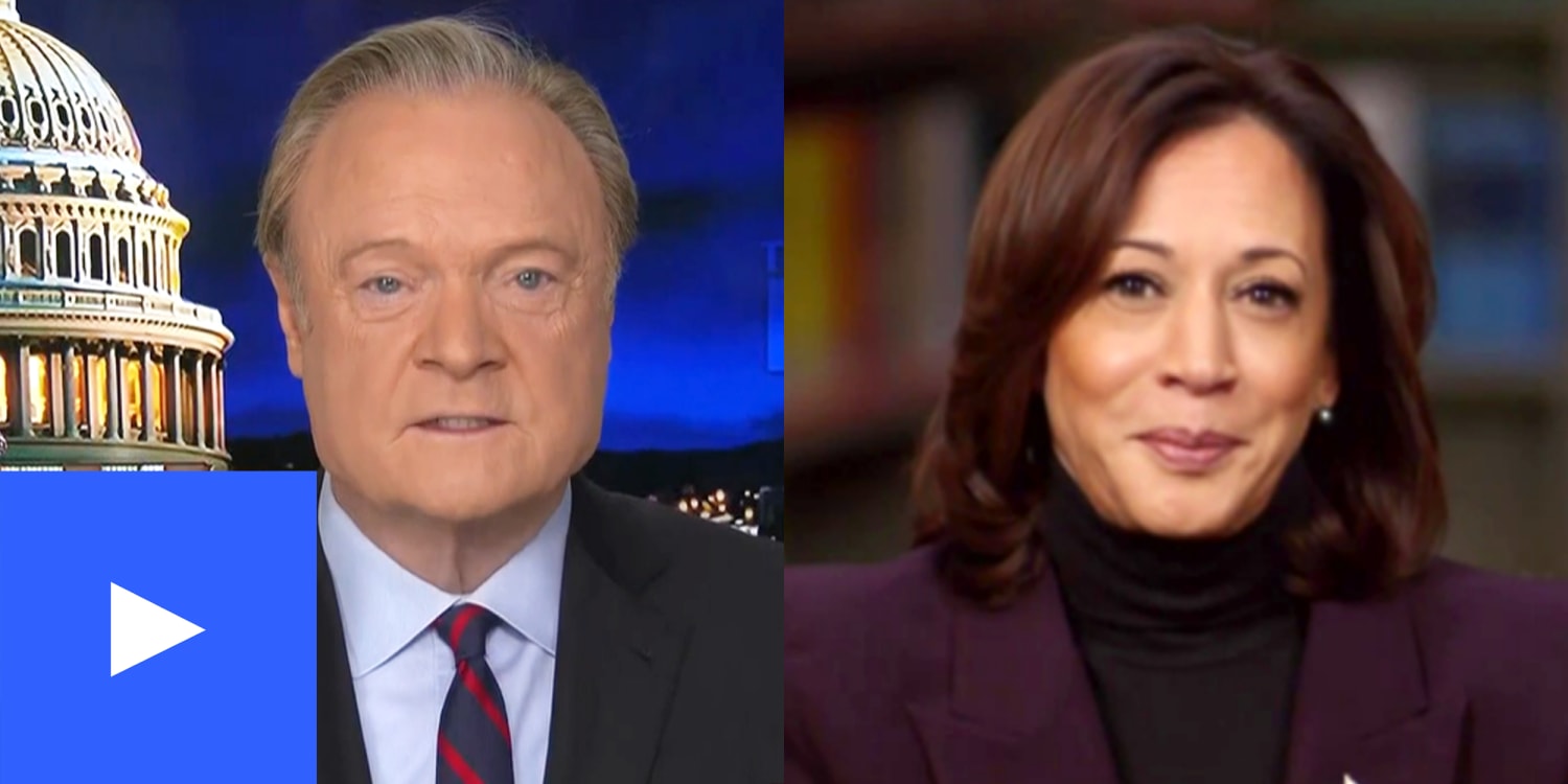 Lawrence O'Donnell and Kamala Harris