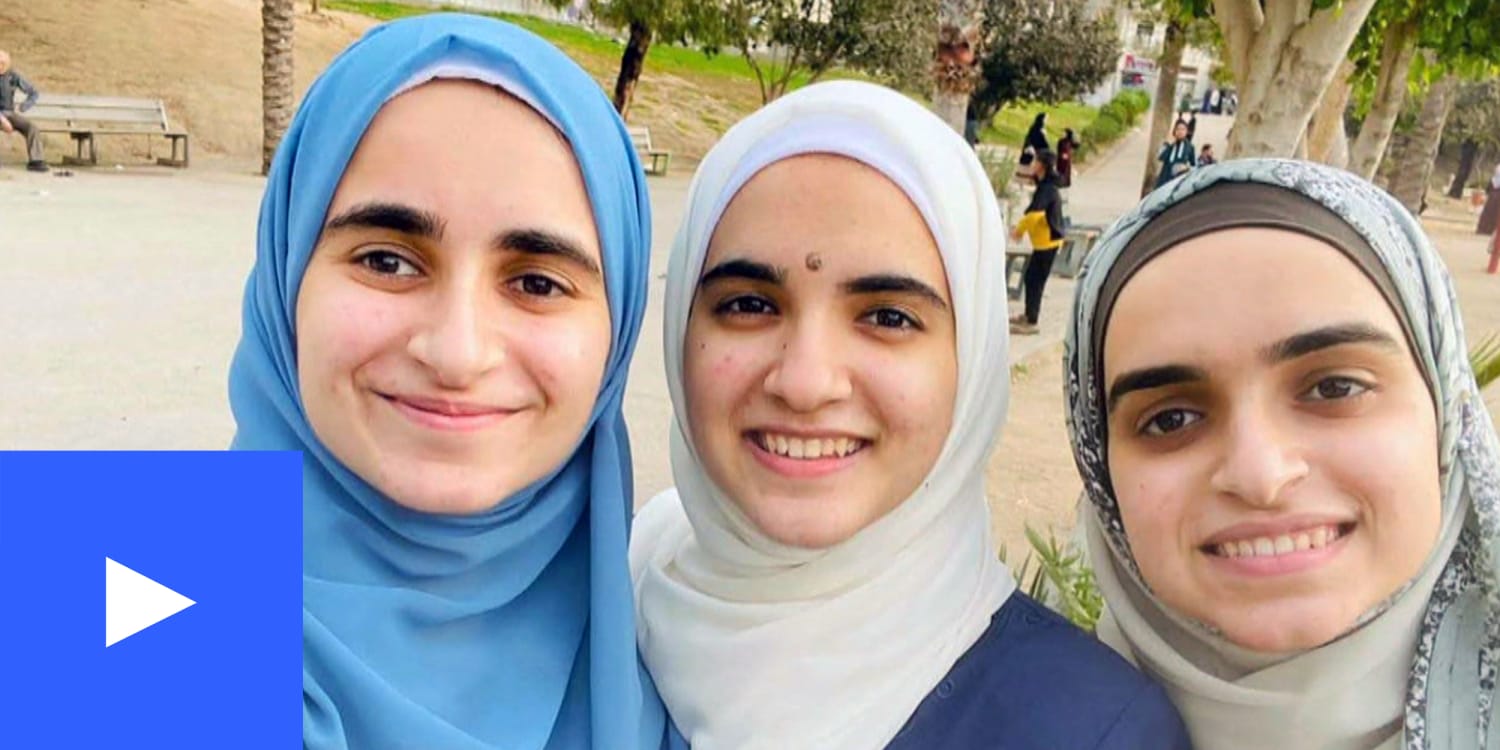 Three girls from Gaza 