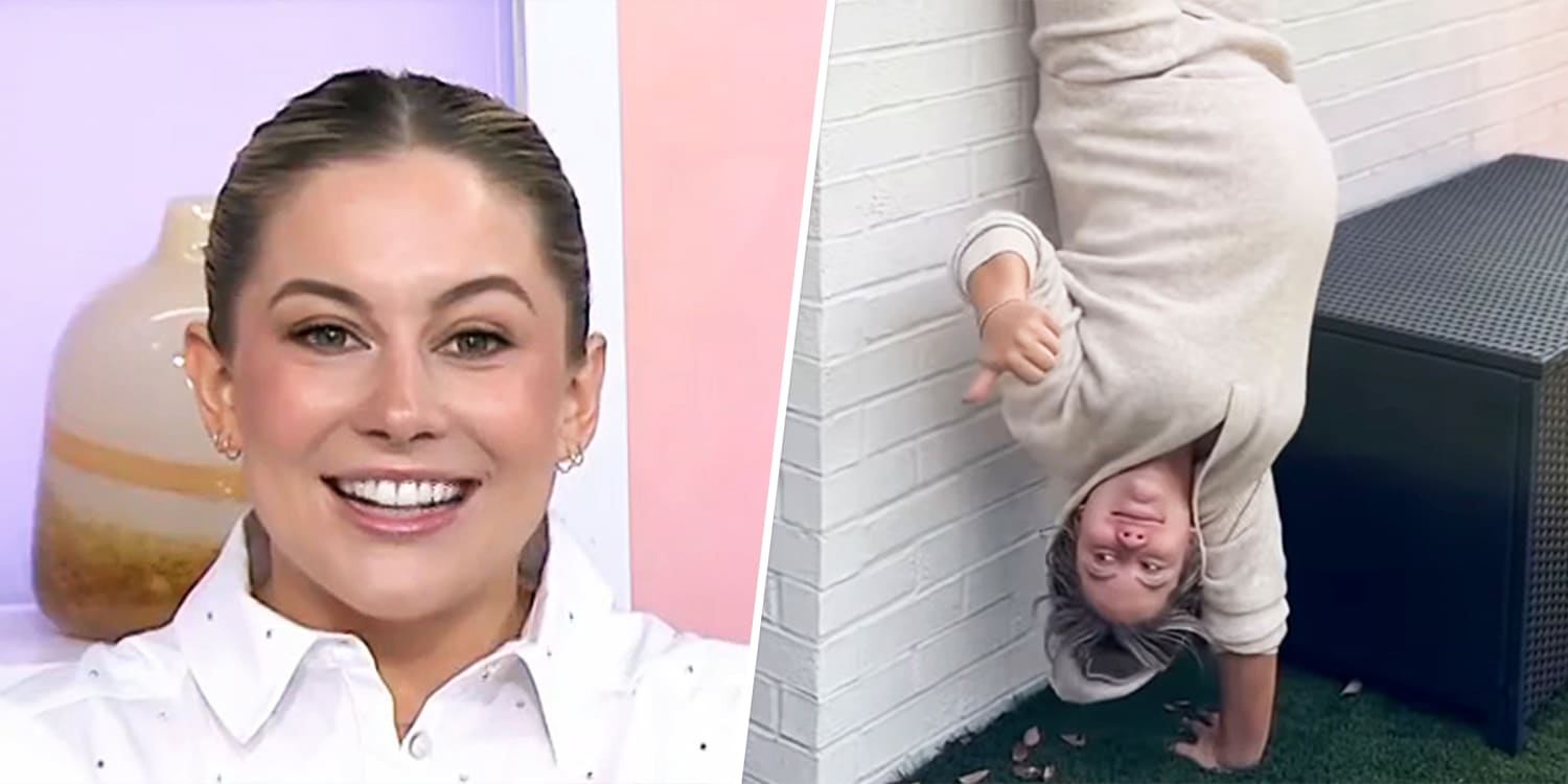 Shawn Johnson is flipping for joy, literally, throughout her third pregnancy