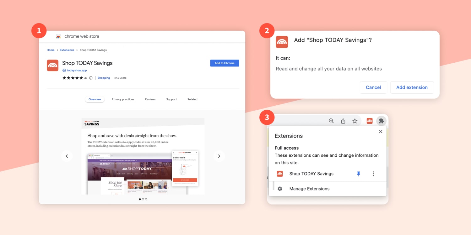 Shop TODAY Savings: Deals and coupon shopping extension, TODAY