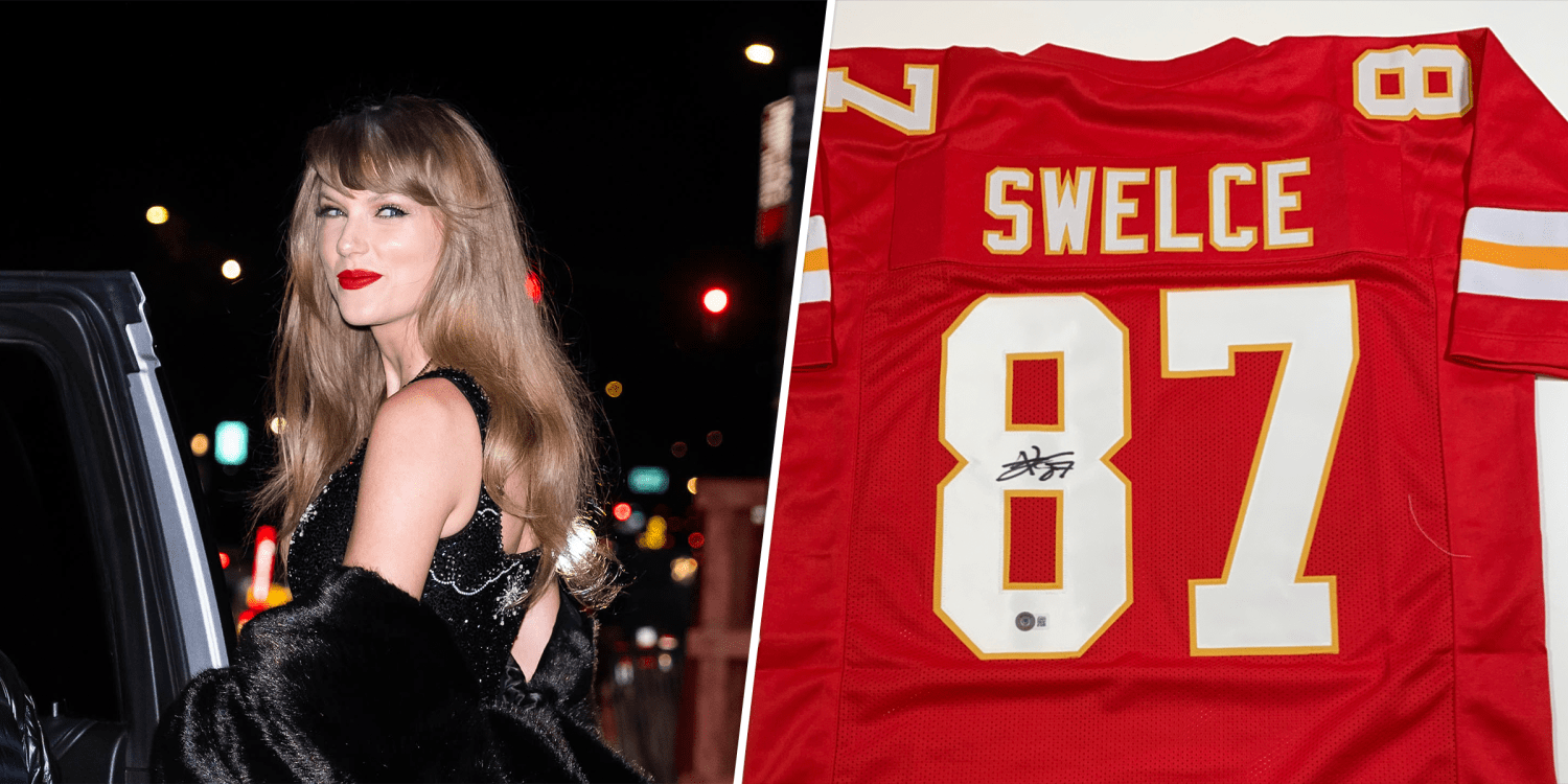 Chiefs Auction Off Travis Kelce-Signed Jerseys Inspired by Taylor Swift