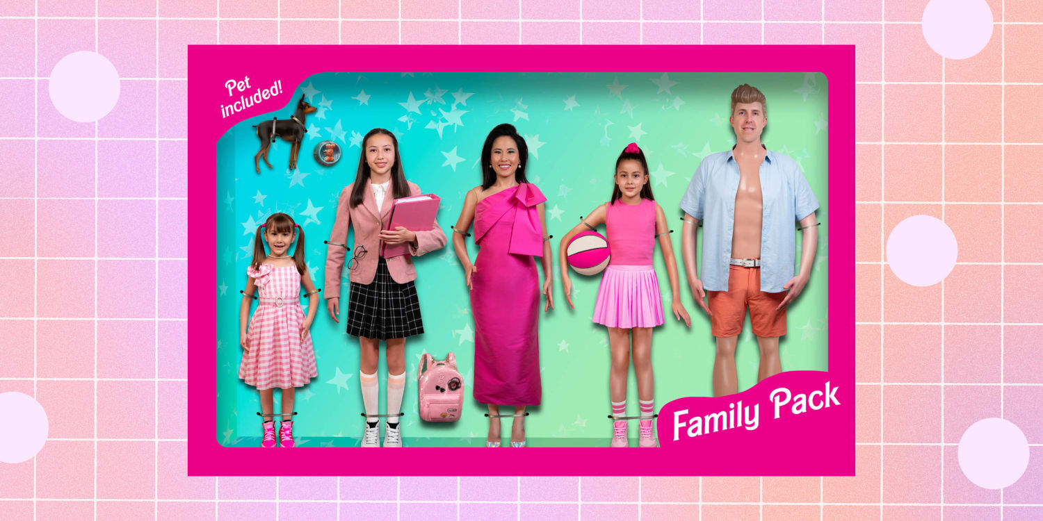 NBC's Vicky Nguyen has the best family holiday card — and it's so 'Barbiecore'