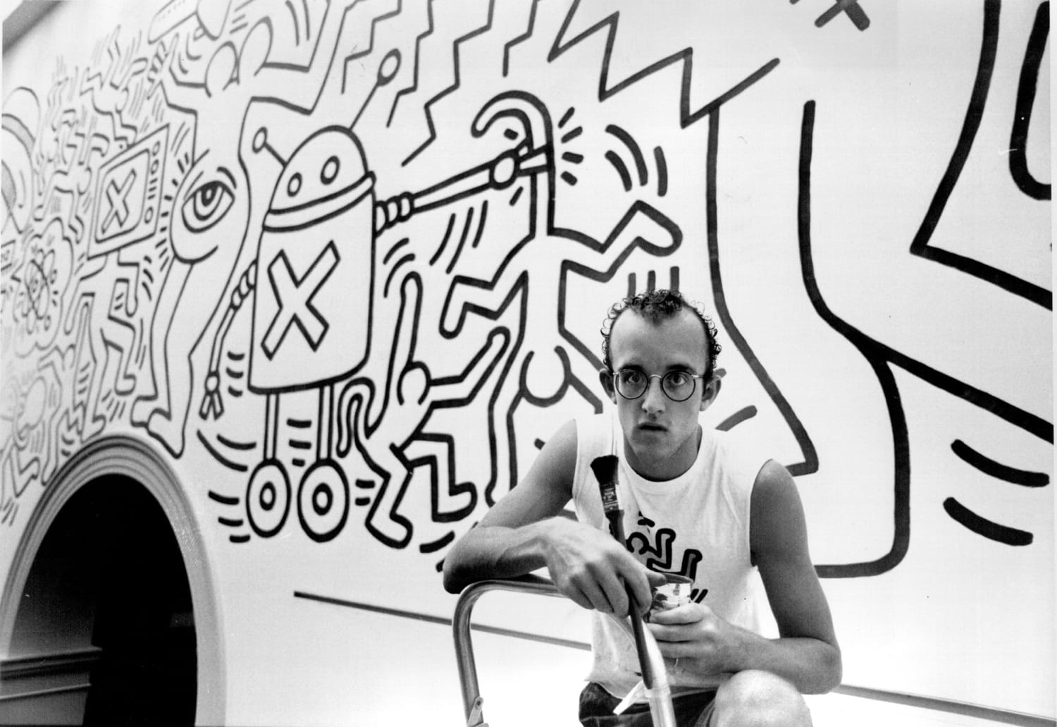 Street Art Shooting - Body Painting inspired by Keith Haring