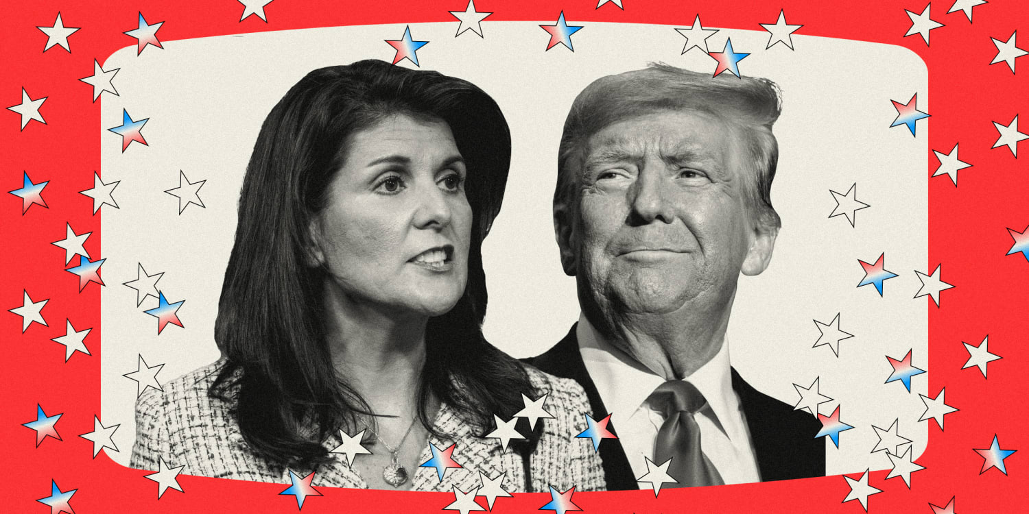 A photo of Trump and Nikki Haley