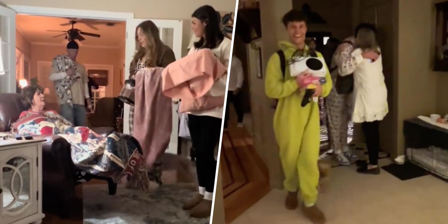 People are surprising their grandparents with adult sleepovers in sweet videos