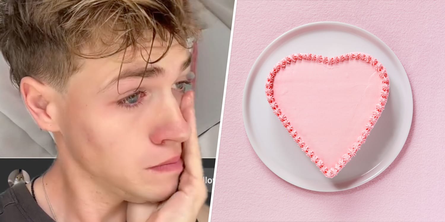 Husband cries over heart-shaped cake he got for wife: 'I feel like I just ruined (her) birthday'