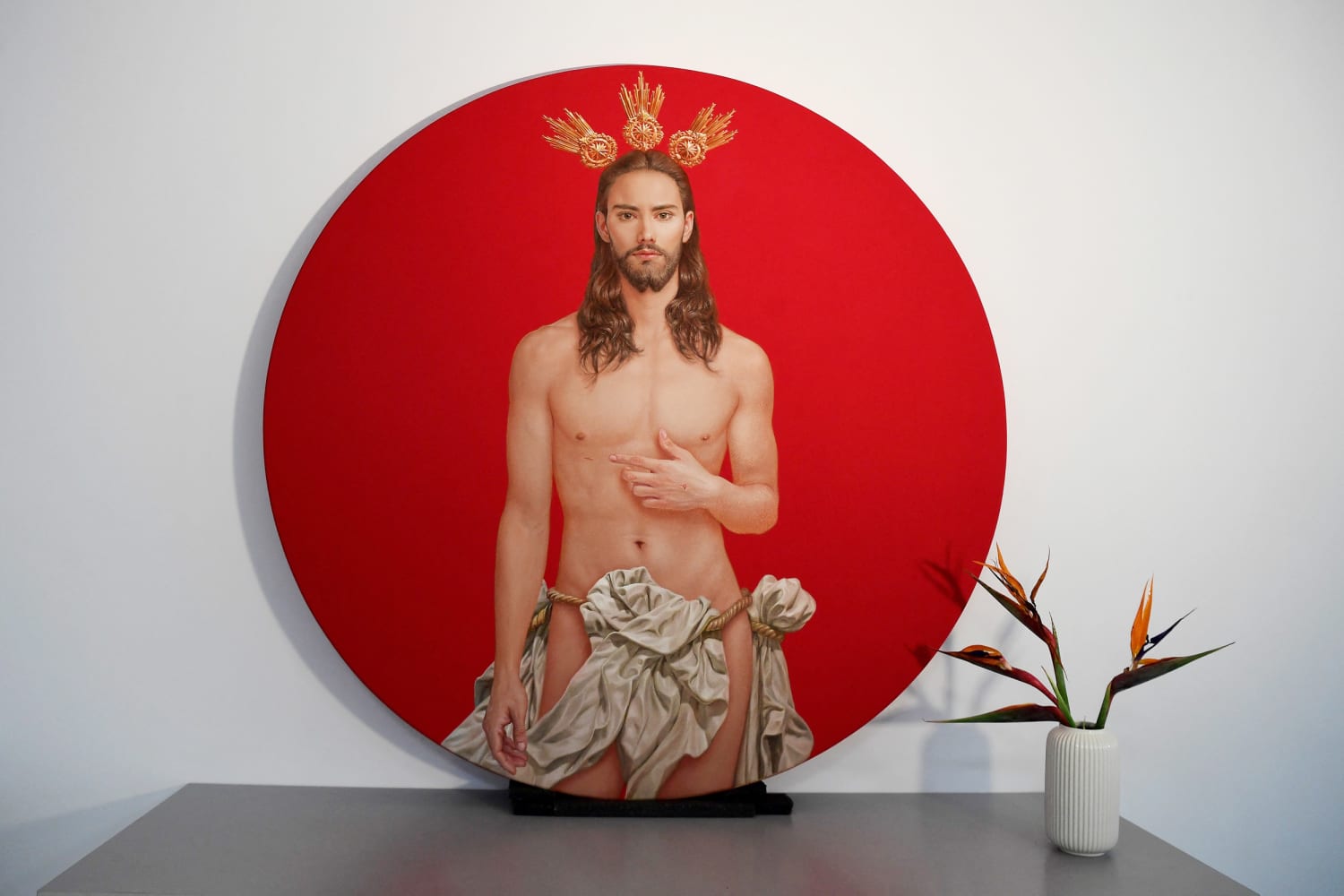 Jesus Christ sexy?  This artist's painting sparks controversy on social media