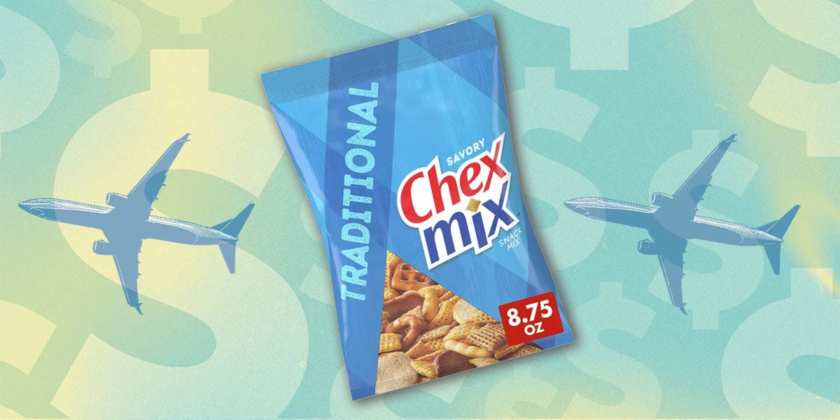 Is Chex Mix the ultimate overpriced airport snack? The internet thinks so