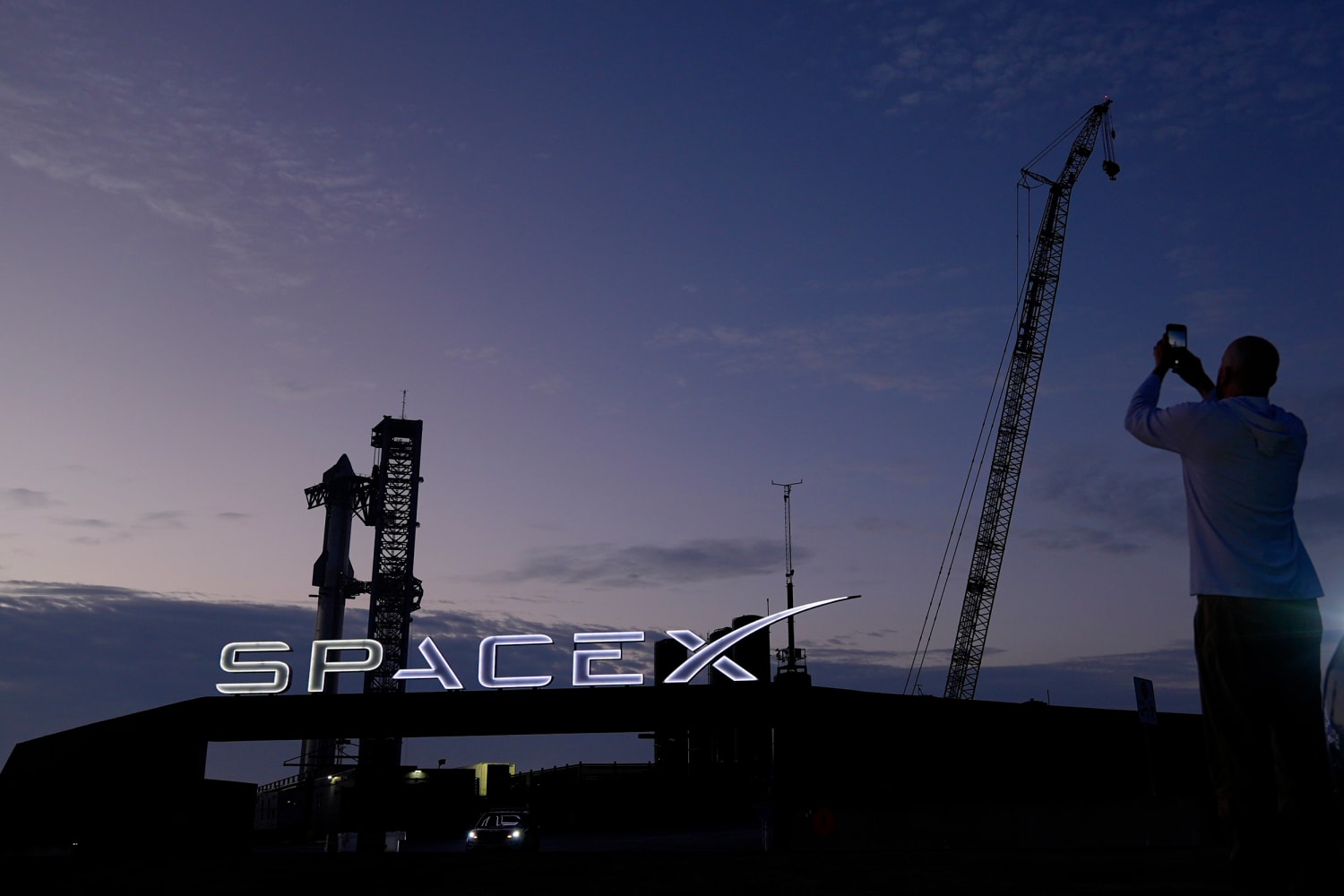 The massive SpaceX Starship rocket is ready to launch from the Texas base