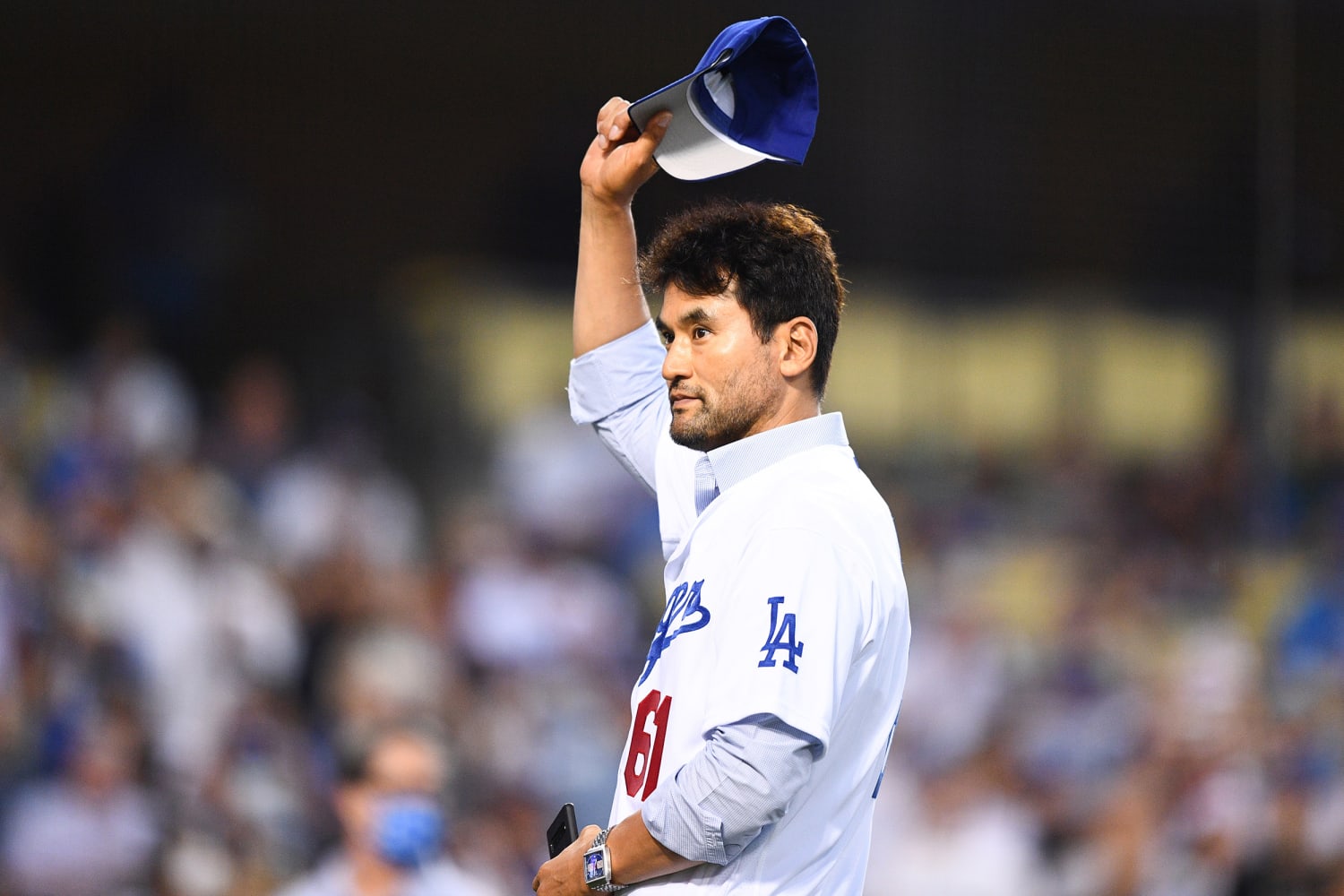 CHAN HO PARK AUTHENTIC Russell Athletic LOS ANGELES DODGERS