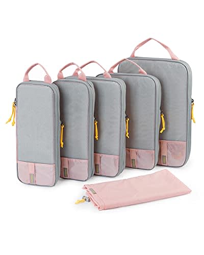 Bagsmart 6 Set Compression Travel Cubes