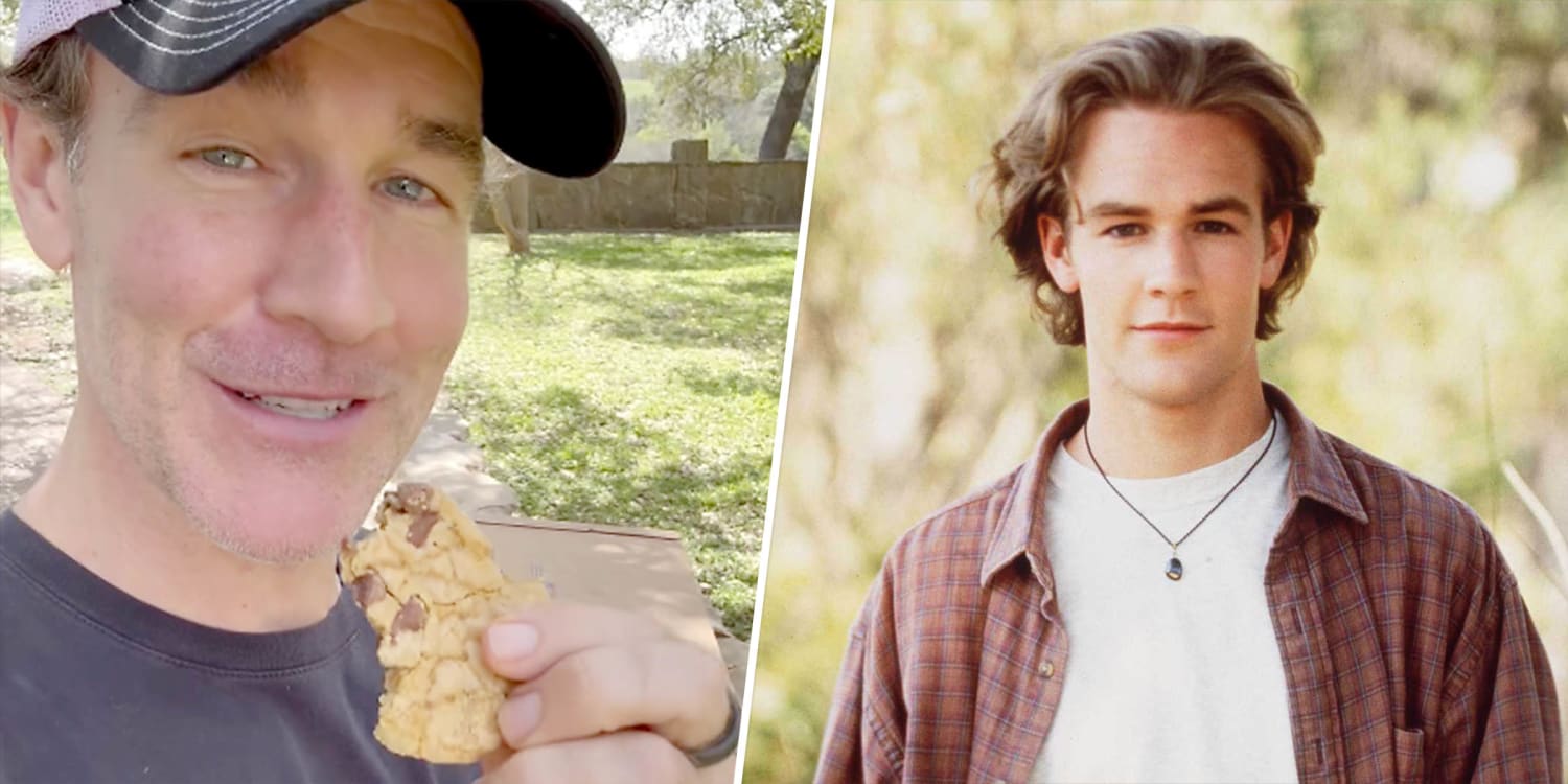 Which Dawson's Creek co-star sends James Van Der Beek cookies every year on his birthday?