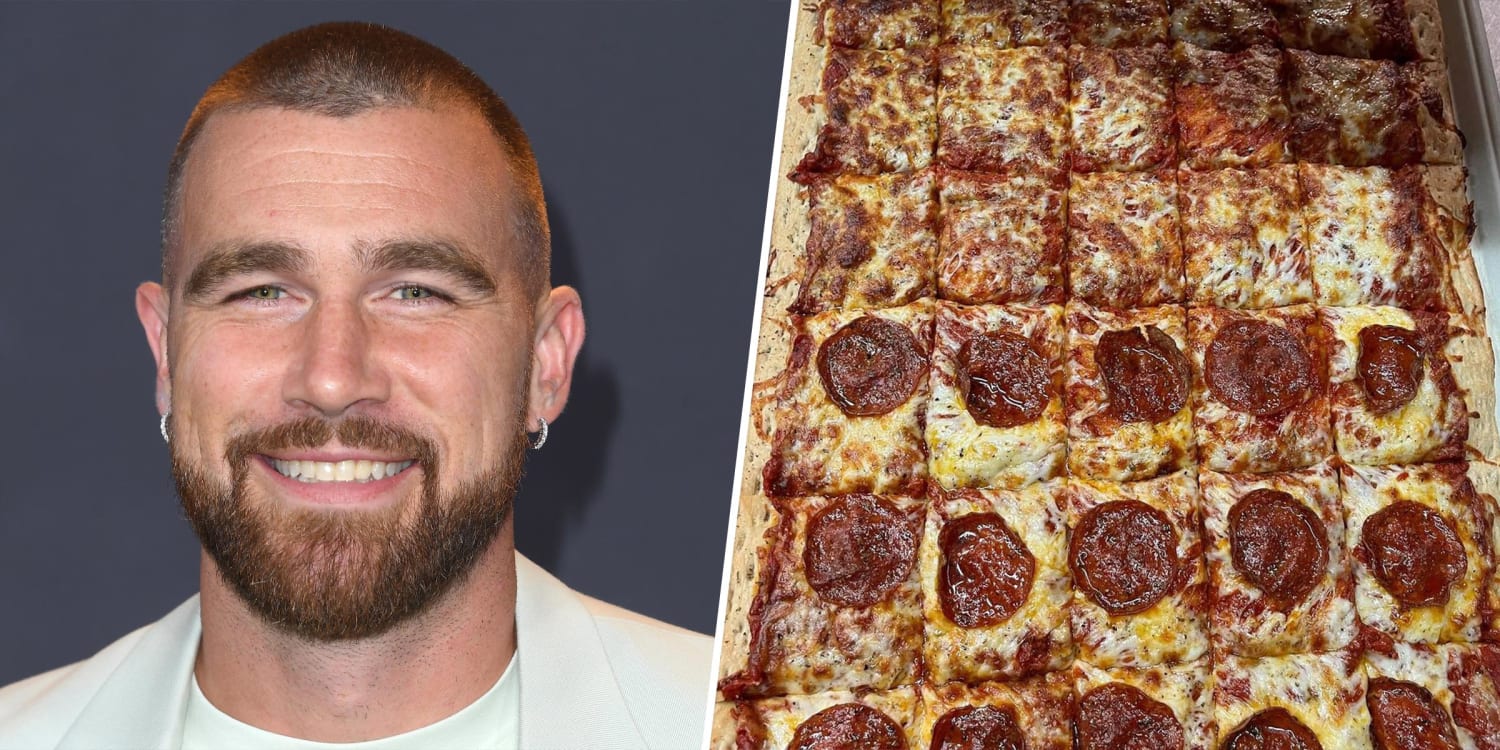 Travis Kelce ate a 12-person pizza in what his brother Jason called 'the most impressive physical feat'