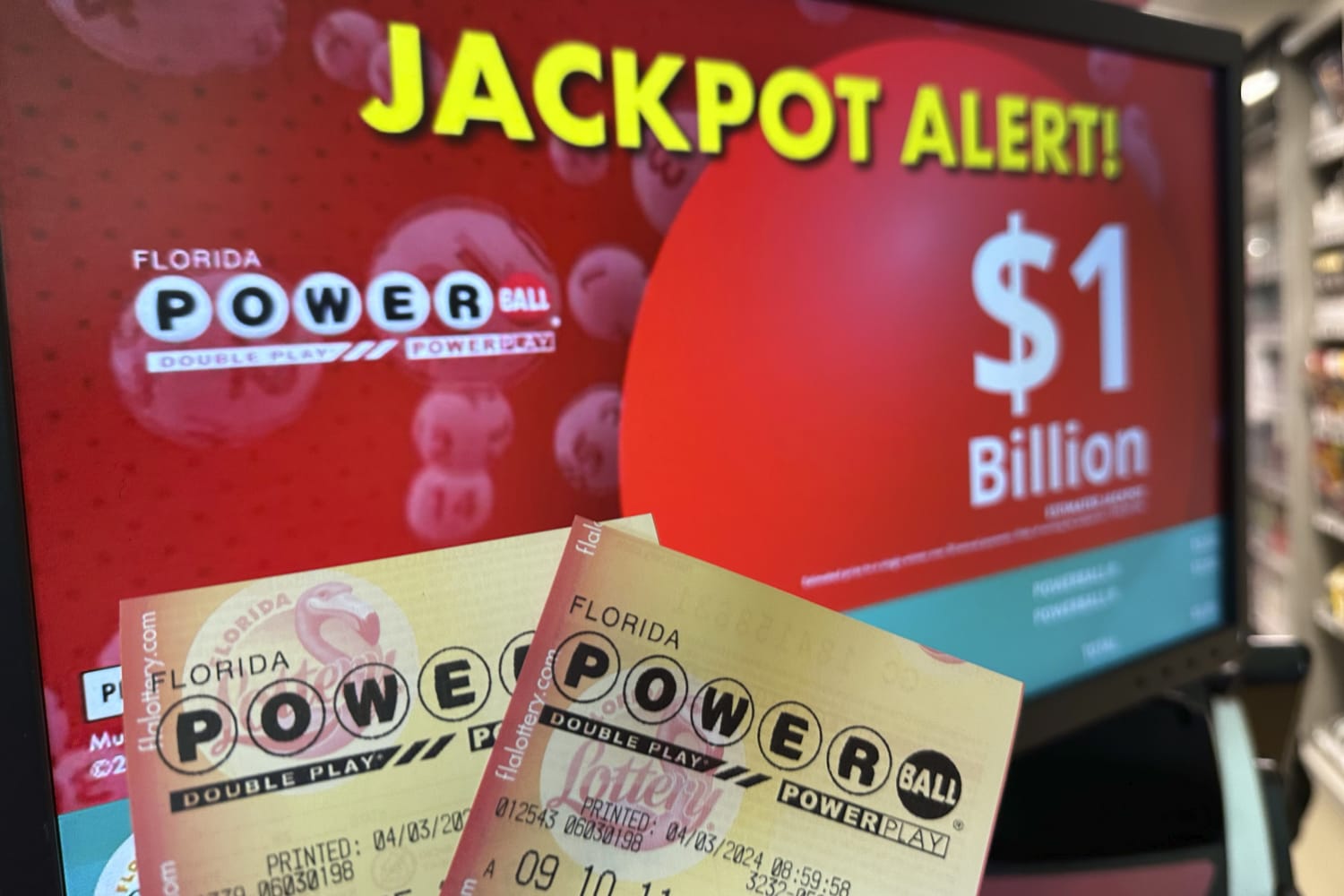 O sorteio do jackpot da Powerball de US$ 1,3 bilhão foi adiado devido a um problema de verificação do bilhete