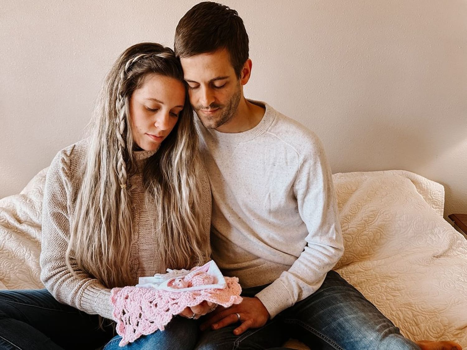 Jill and Derick Dillard hold funeral for their baby girl who died in utero