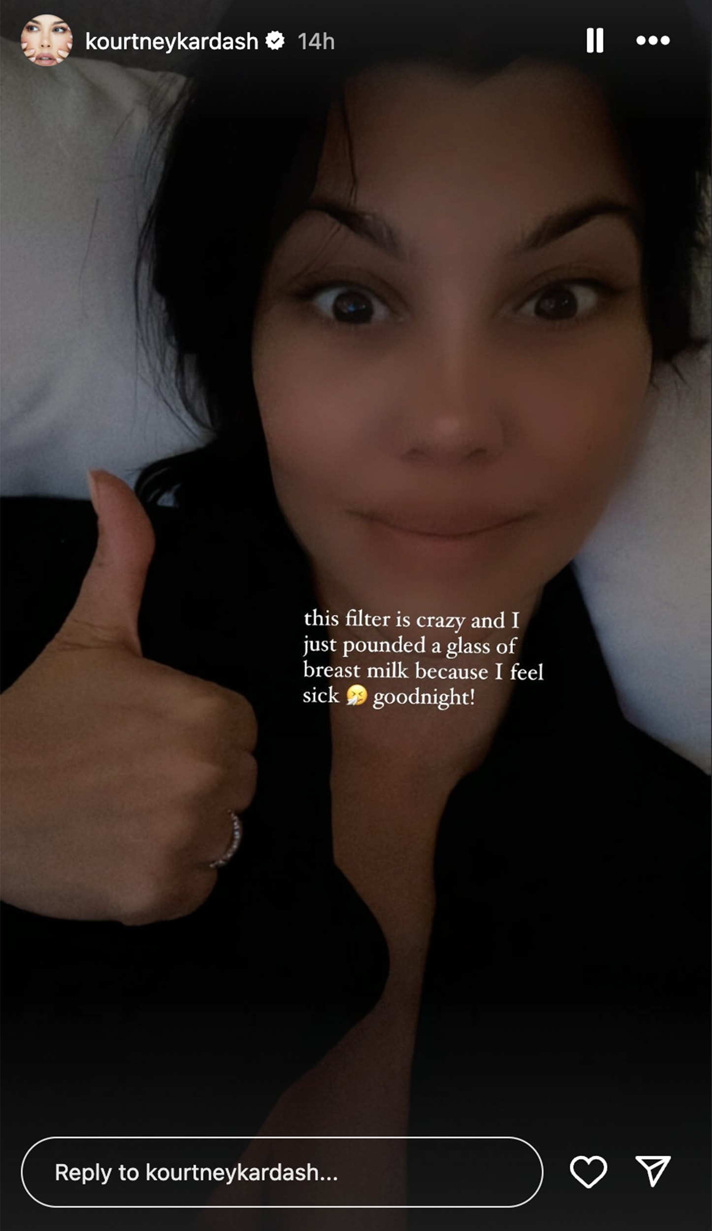 Kourtney Kardashian 'Pounded' Breast milk Because She Felt 'Sick'