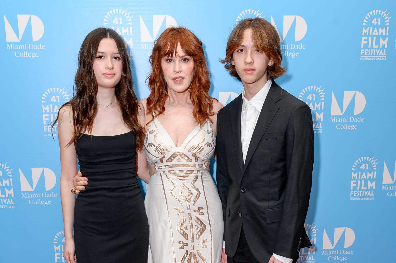 Molly Ringwald is a doting mom in rare snap of her with twins Adele and Roman