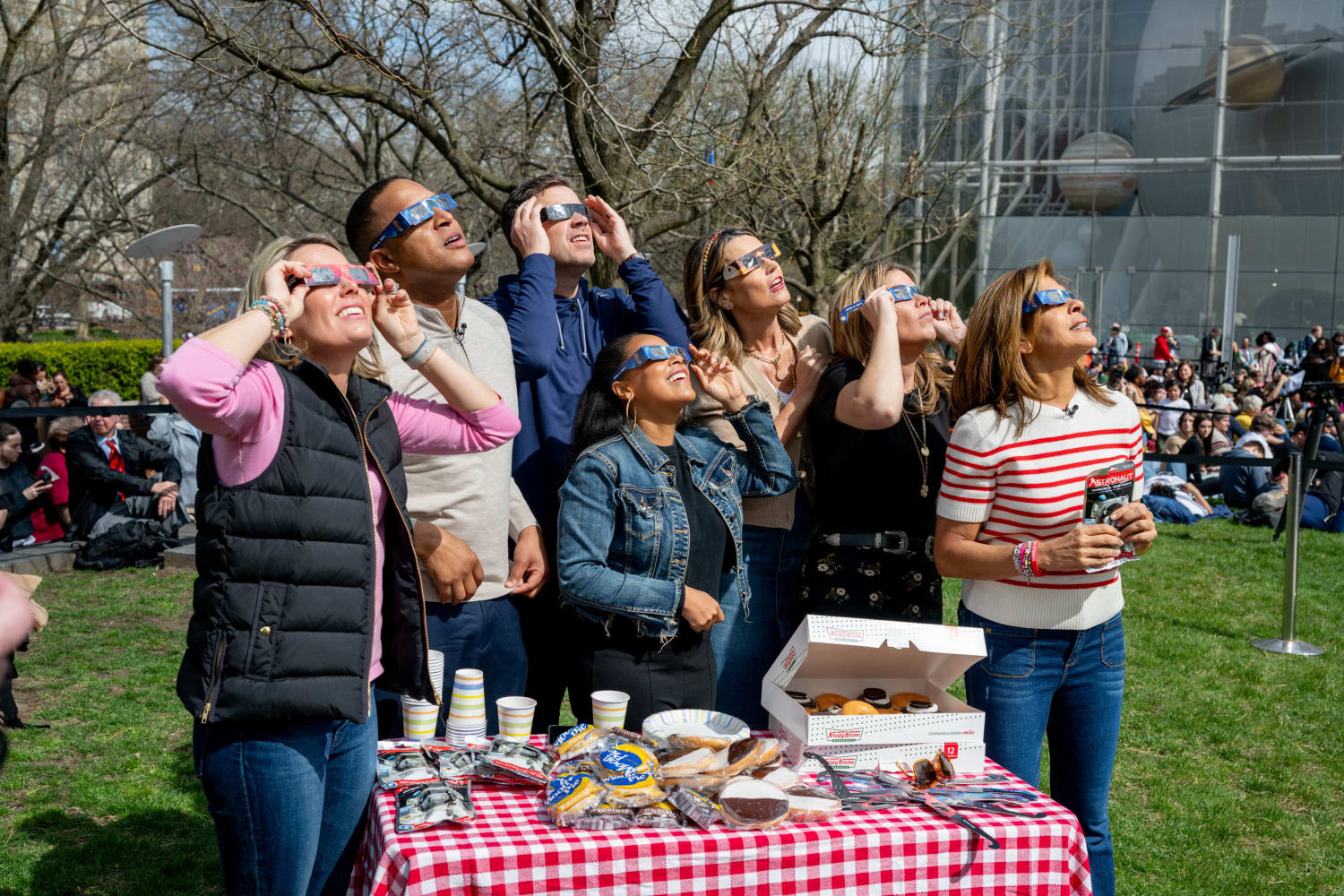 See all the fun the TODAY team had watching the eclipse together with their kids