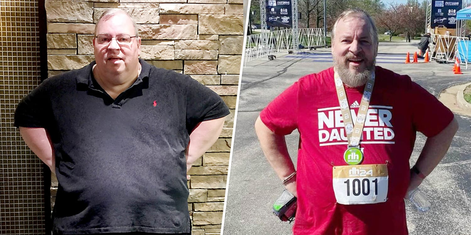 1 dad celebrates 200-pound weight loss by running 63 marathons