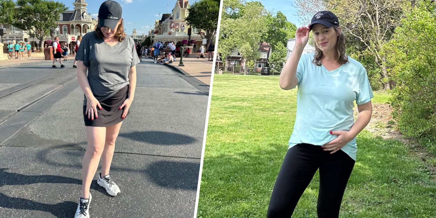 I chased my toddler around a theme park for 12 hours — these tees kept me cool and comfy