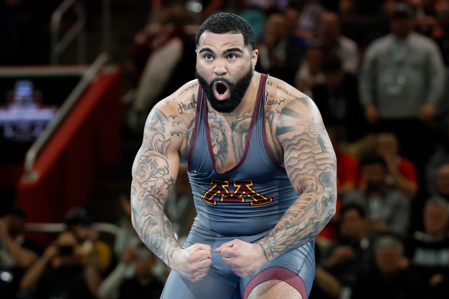 O lutador medalhista de ouro olímpico Gable Stevenson assinou com o Buffalo Bills
