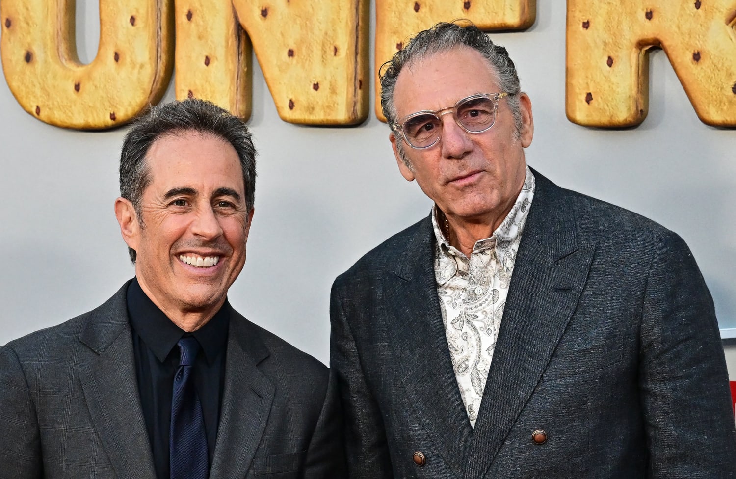 Michael Richards Reunites With Jerry Seinfeld At 'Unfrosted' Premiere