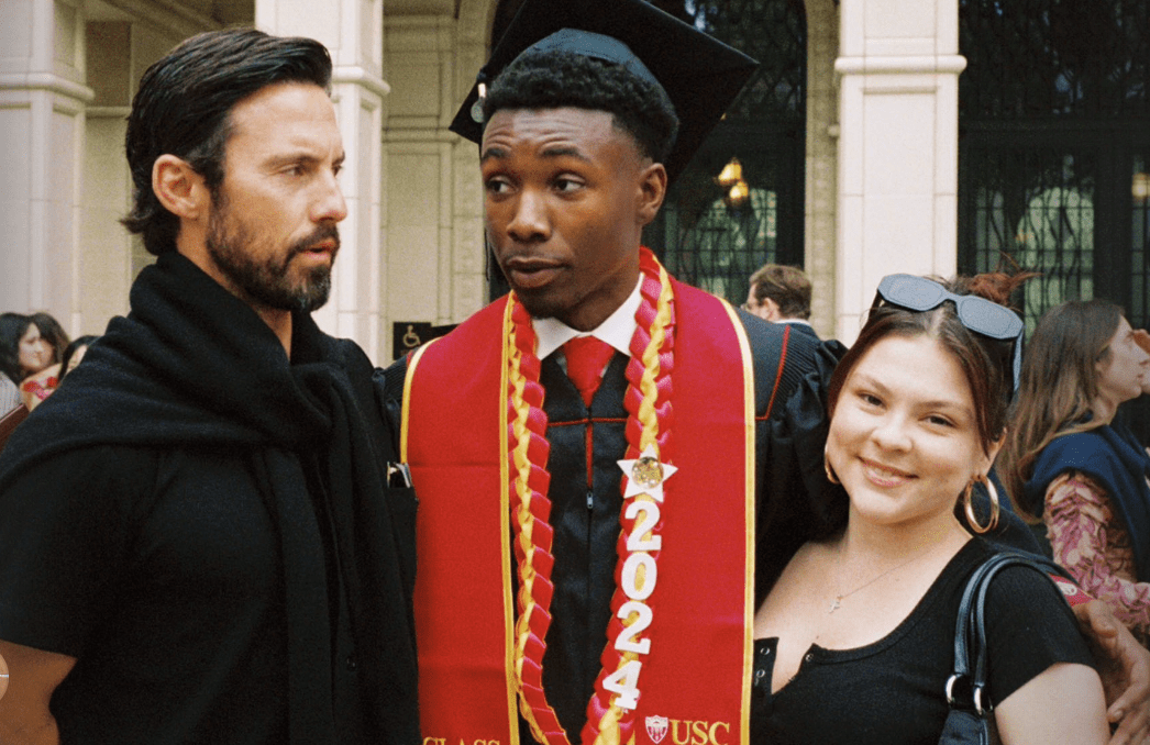 Milo Ventimiglia reunites with his ‘This Is Us’ kids to celebrate Niles Fitch’s graduation
