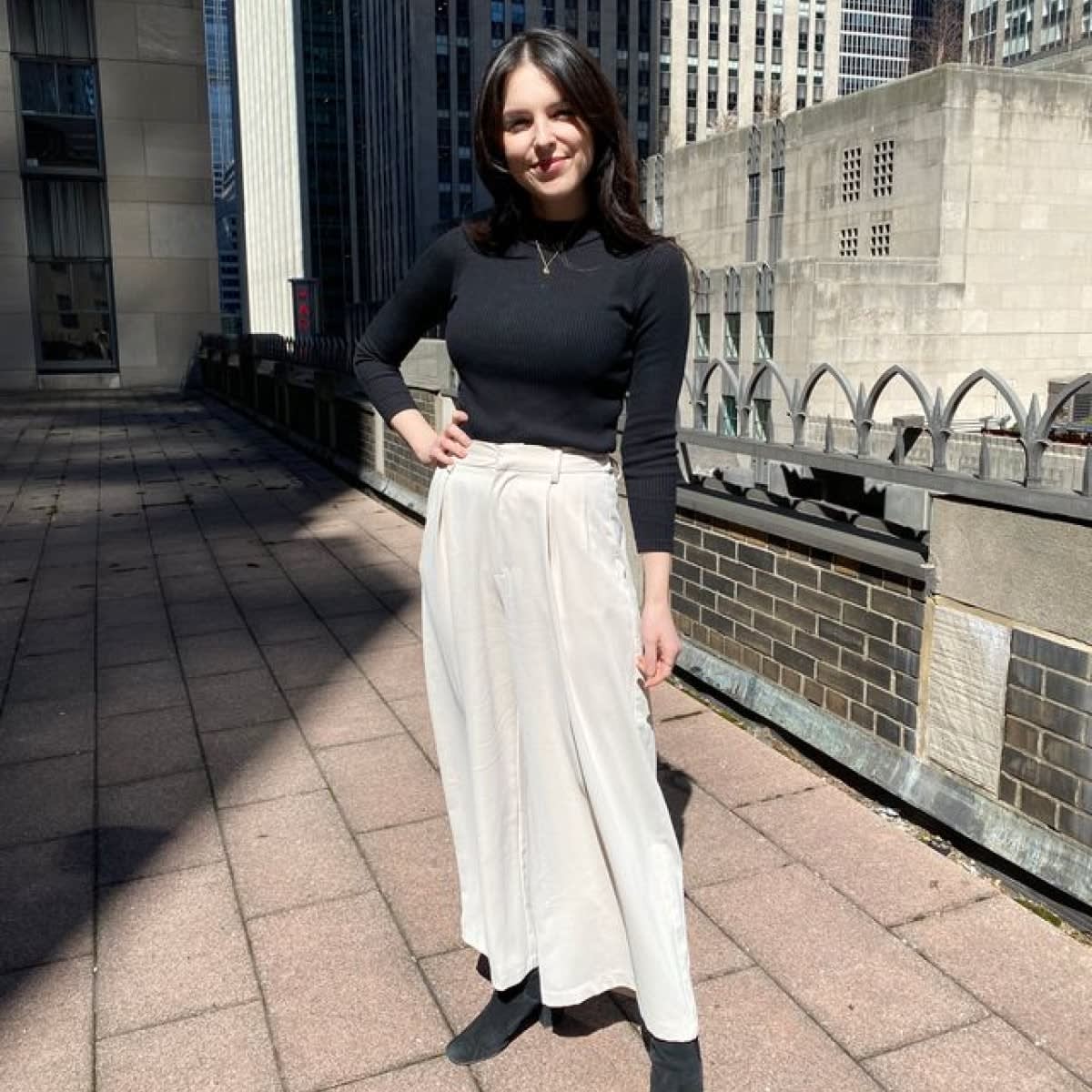 best black work pants for petite