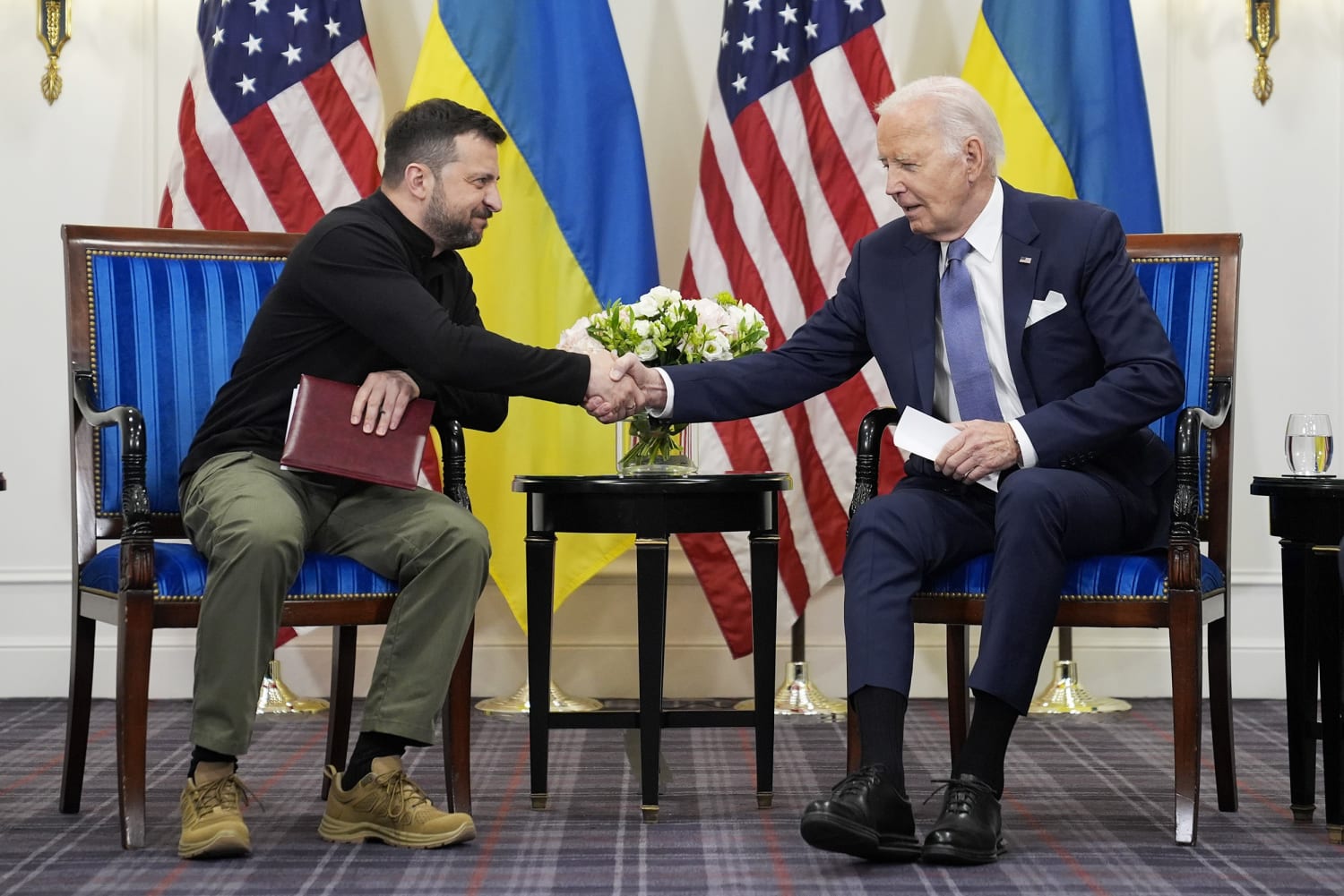 Biden meets with Zelensky in Paris as Ukraine demands more aid against new Russian offensive