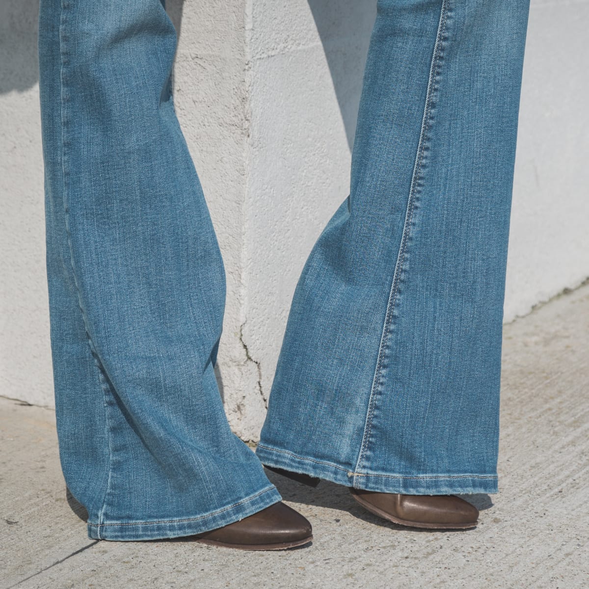 Jeans For Girls Kids Girls Bell Bottom Children Elastic Waist