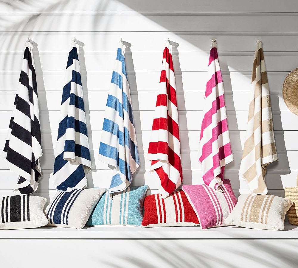 Pottery Barn Classic Awning Striped Beach Towel