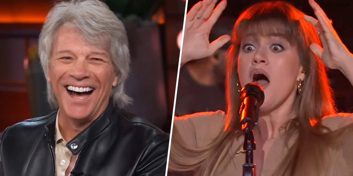 Jon Bon Jovi Teases Kelly Clarkson for Fumbling 'Blaze of Glory' Lyrics