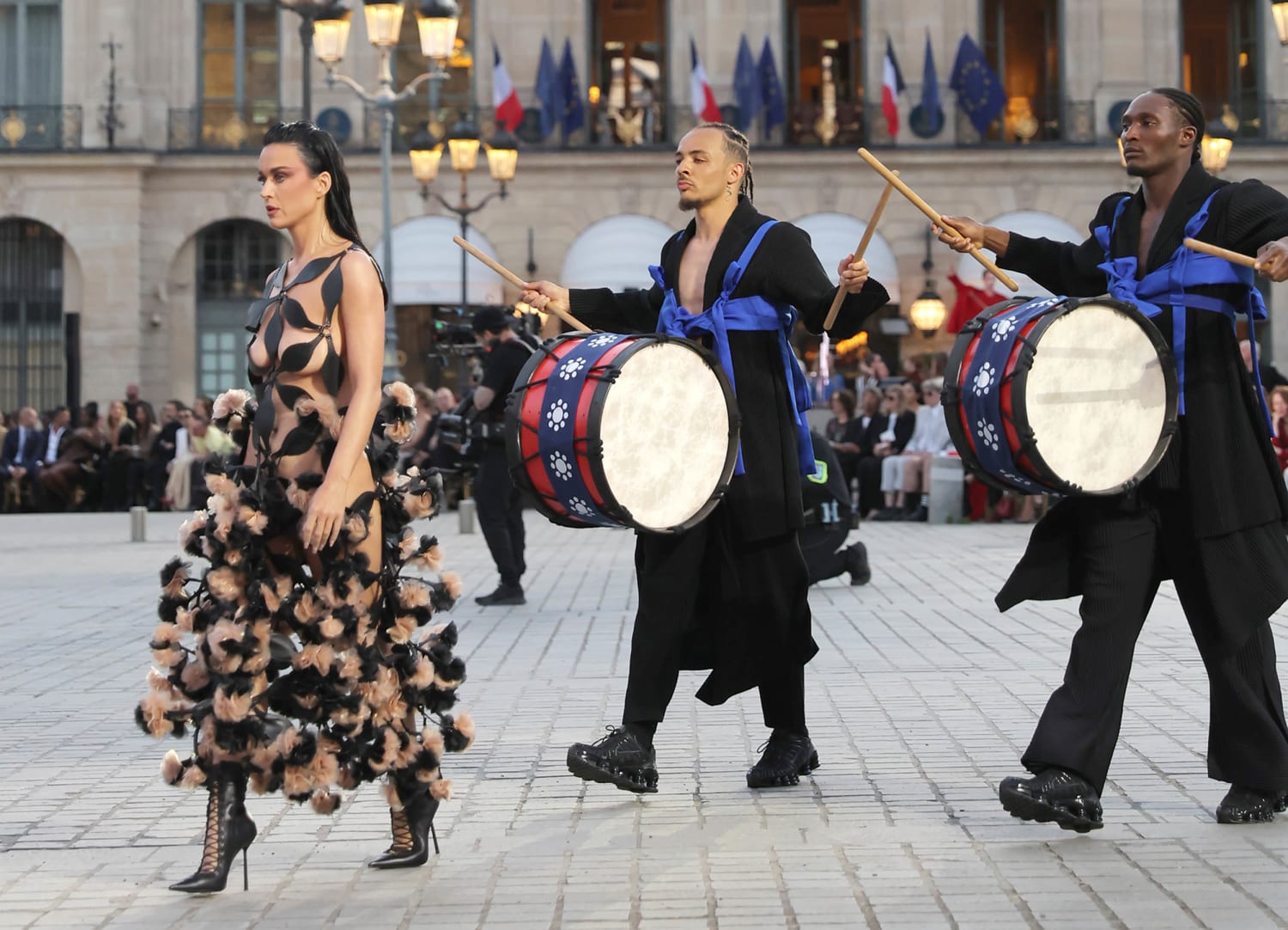 Katy Perry Rocks Black Cutout Dress At Vogue World: Paris