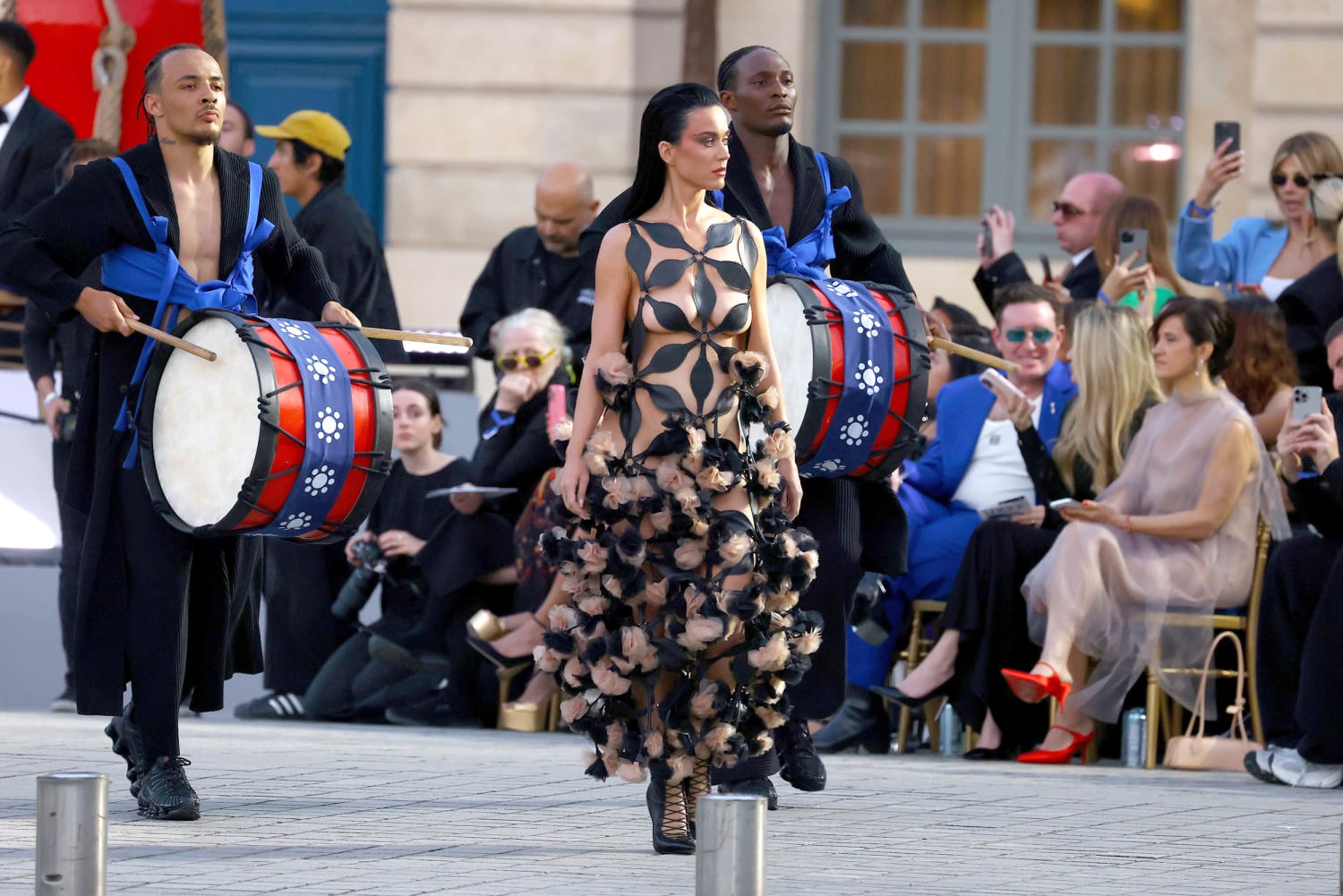 Katy Perry Rocks Black Cutout Dress At Vogue World: Paris