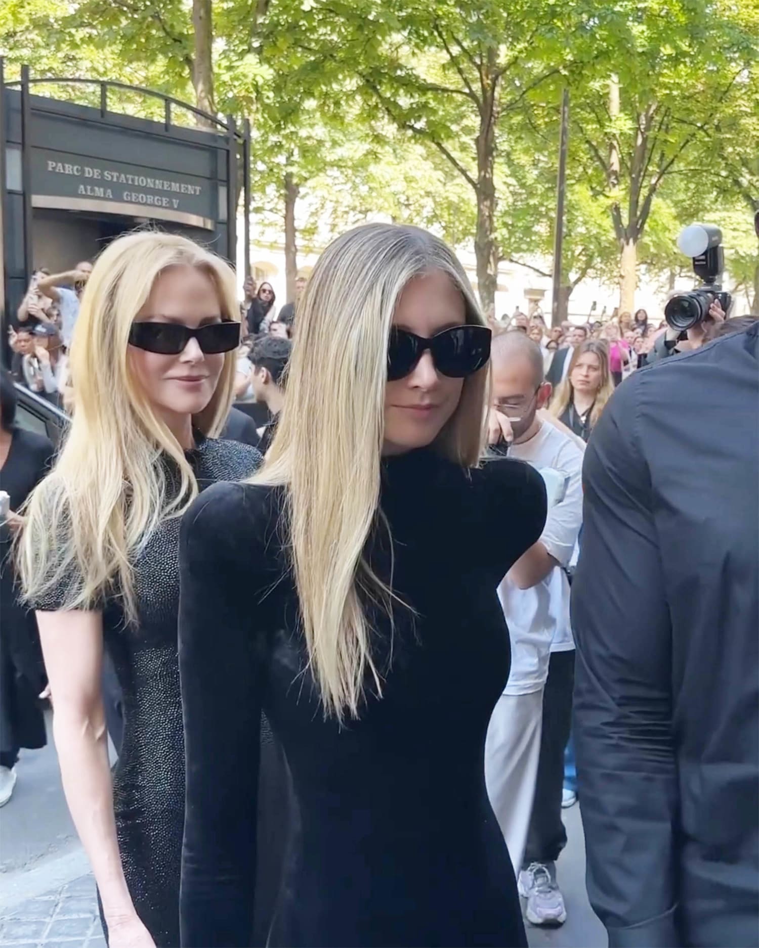 Nicole Kidman And Daughter Sunday Rose Attend Paris Fashion Week