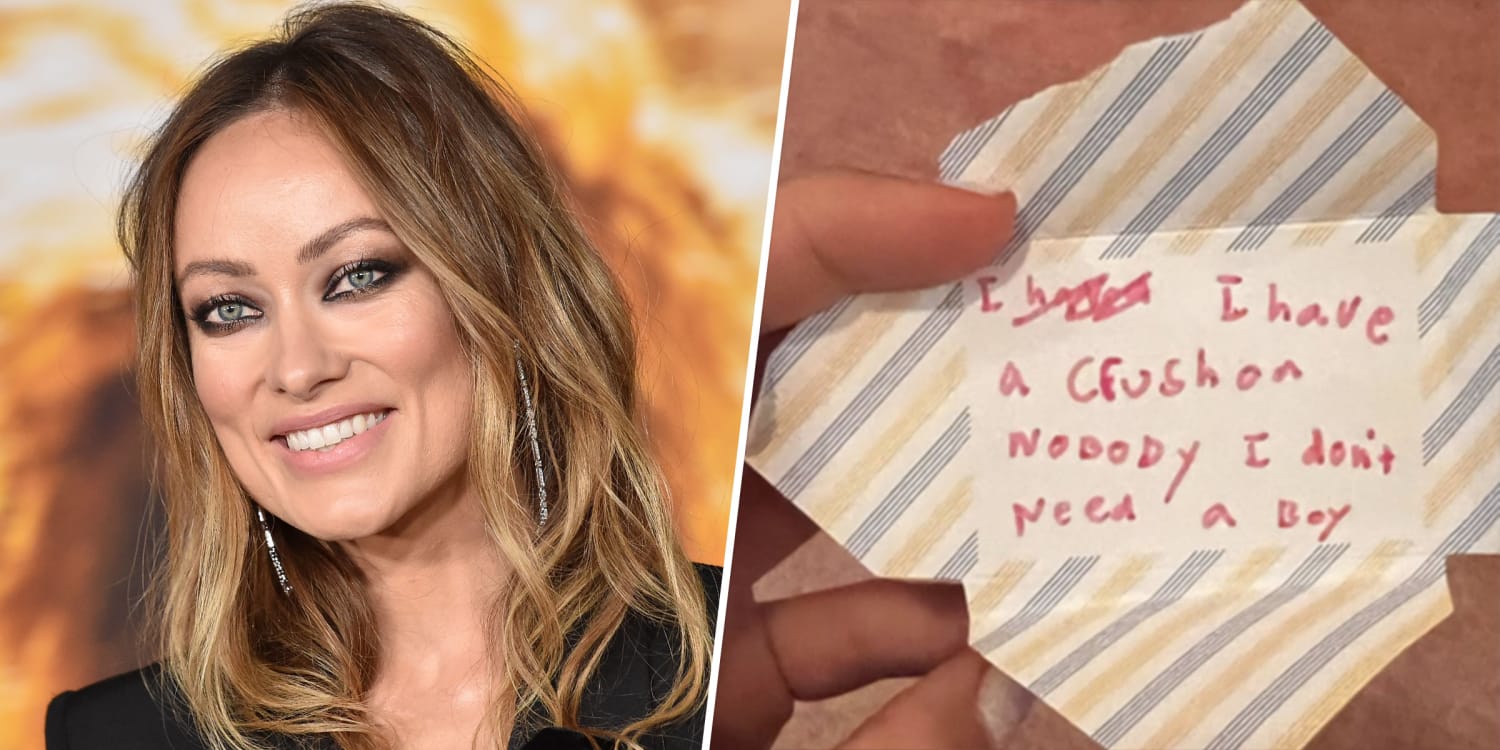 Olivia Wilde shares note her daughter wrote about crushes: 'That's my girl'
